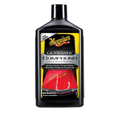 Meguiar's Ultimate Compound - Pro-Grade Car Scratch Remover, Paint Correction Compound That Removes Defects While Adding Gloss and Shine, Single Stage and Clear Coat Scratch Remove, 15.2 Oz