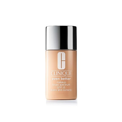 Clinique Even Better Makeup Liquid Foundation SPF 15 With Vitamin C For Dry + Oily Combination Skin Types | Medium Coverage + Natural Finish | Evens Skin Tone + Reduces Dark Spots