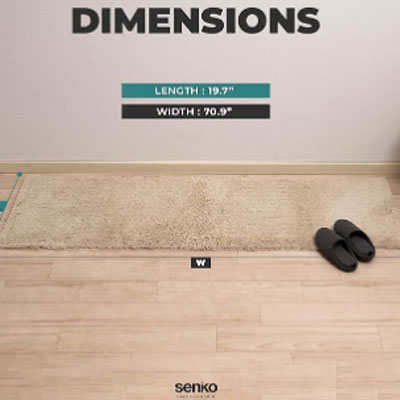 S.D.S. Anti-Fatigue Kitchen Mat, Non-Skid, Washable, Water Absorbent, Kitchen Rug, Long Kitchen Mat, Floor Mat for Kitchen Sink Area (Pink, 19.7 x 70.9 Inches)