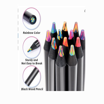 Stocking Stuffers, Art Supplies, 12 Rainbow Colored Pencils, Teen Girl Gifts Trendy Stuff, Art Supplies for Kids 9-12, Gifts for 5-12 Year Old Girl, Arts and Crafts for Kids Ages 8-12