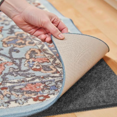 Waterproof Rug Pad, Thick 2x8 ft Under Area Rug Carpet Pad, Non Slip Rug Pads for All Floors and Hardwood Floors Finishes, Keep Carpets in Place Soft and Prevent Rug from Wrinkling or Buckling