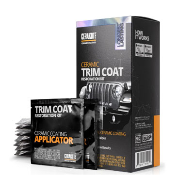CERAKOTE® Ceramic Trim Coat Kit - Quick Plastic Trim Restorer - Ceramic Coating Guaranteed Restoration to Last Over 200 Washes – A Ceramic Coating, Not a Dressing
