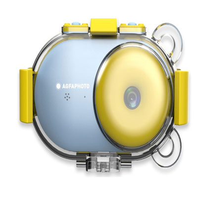 AGFA Photo Realikids Cam Waterproof - Kids Camera, Dual Lens, Selfie Mode, 2.4 inch LCD Screen, Photo Filters, 10m Waterproof Case, Lithium Battery