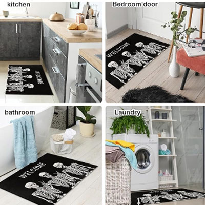 Halloween Skull Door Mat,15.74