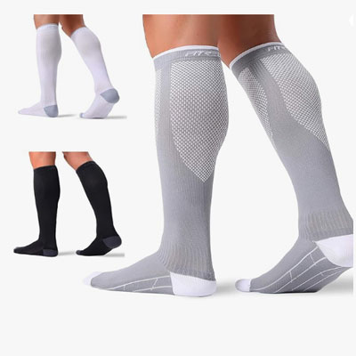 FITRELL 3 Pairs Compression Socks for Women and Men 20-30mmHg-Circulation Support Socks