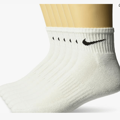 Nike womens Performance Cushion Quarter Socks With Band (6 Pairs)