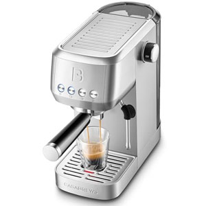 Stainless Steel Cappuccino & Latte Machine with Steam Frother 