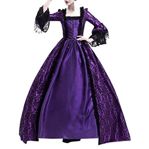 Womens Vintage Victorian Ball Gown Lace Up Halloween