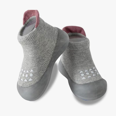 Hstyle Baby Sock Shoes Toddler Walking Shoes Infant Non-Slip Slippers Soft Rubber Sole Sneakers for Baby Boys Girls