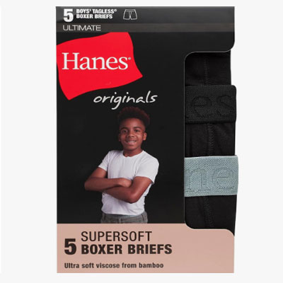 Hanes Ultimate Hanes Originals Ultimate Boxer Brief Underwear, 5-Pack