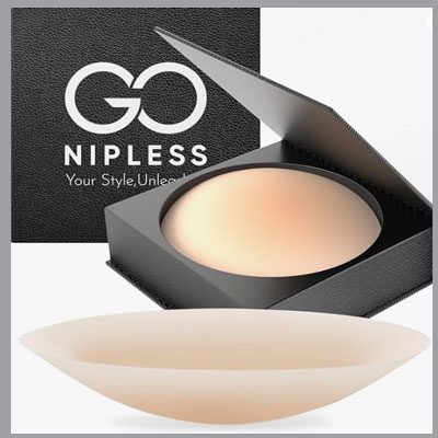 Nipple Covers For Women-Dermatologist Approved Sticky Bra Alternative, Reusable Silicone Pasties, Breast Petals A-DD For Strapless & Backless Wear