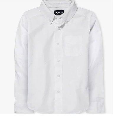 The Children's Place Boys Long Sleeve Oxford Button Down Shirt