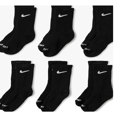 Nike Kids' 6-Pack Performance Socks
