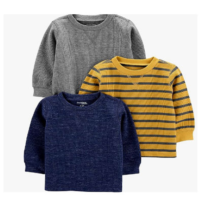 Simple Joys by Carter's Boys 3-Pack Thermal Long Sleeve Shirts